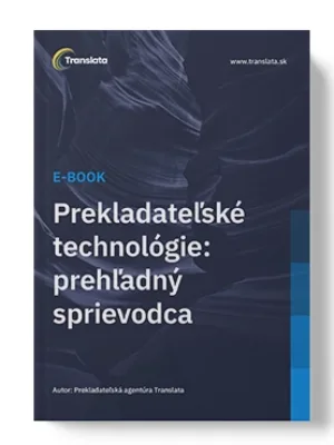 Titulná strana Translata e-booku Prekladateľské technológie